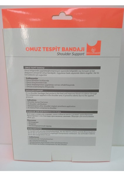 Relaxmed Omuz Destekleyici Ortopedik Omuz Askısı Ayaralanabilir Siyah Renk Standart Beden fiyatları