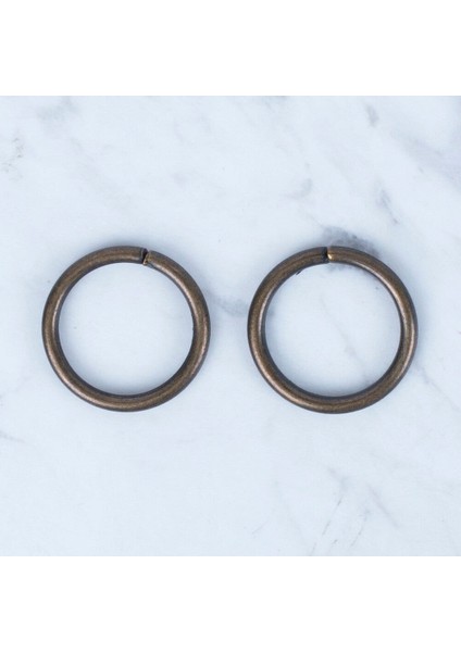 Oksitli Altın Yuvarlak Halka 2 Li Paket