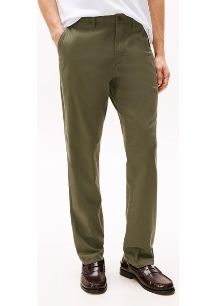 Erkek Chino Denton 1985 Pima Cotton Pantolon - Haki