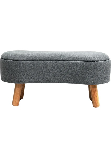 Scala Sandıklı Bohem Ahşap Ayaklı Puf/Bench, Gri modelleri