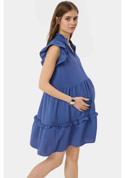 Şık Mini Elbise Aerobin Dokuma Polyester Düz Kesim Rahat Yazlık Zarifane Tasarım Kullanım