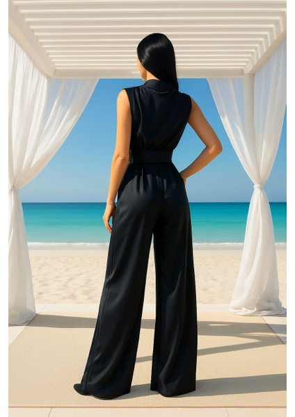 Halter Yaka Bol Paça Saten Tulum fiyatları