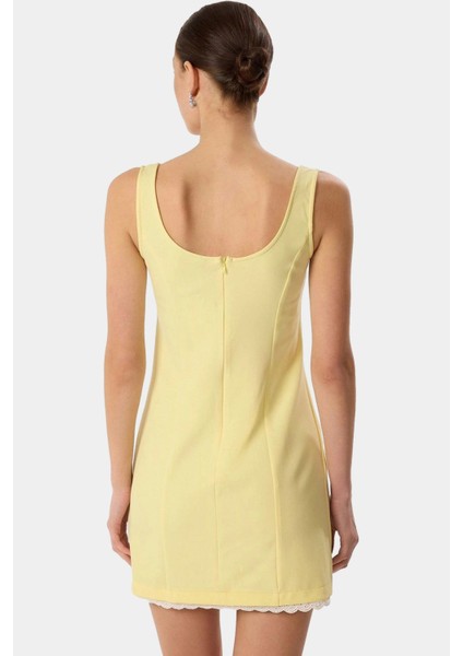 Dokuma Kumaştan A Kesim Mini Elbise 87% Polyester 13% Elastan Mükemmel Uyum Dayanıklı Malzeme fiyatları