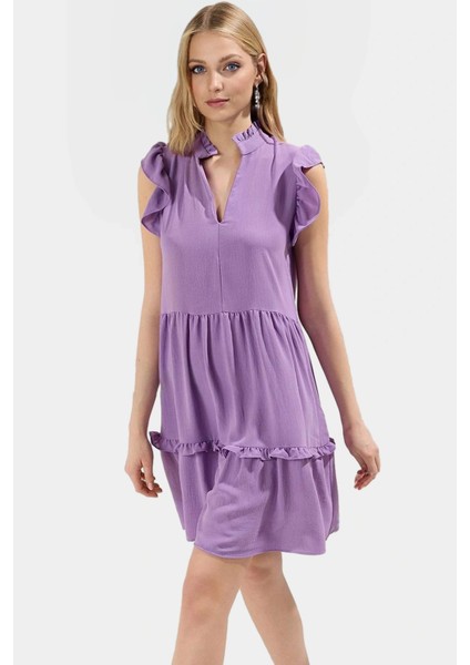 Şık Mini Elbise Aerobin Dokuma Polyester Düz Kesim Rahat Yazlık Zarifane Tasarım Kullanım fiyatları