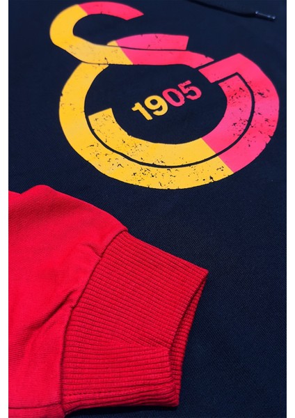Orijinal Lisanslı Logo Siyah Kapüşonlu Çocuk Sweat Bileklik Set Hediyelik Ahşap Kutulu