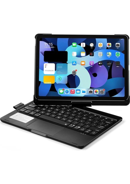 iPad Pro 11 (2021) Kılıf Magic Dönen Klavyeli Tablet Kılıf - Siyah - TKNAL8088-3102
