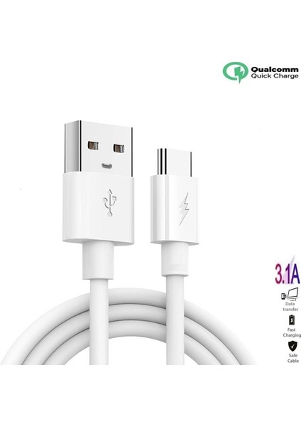 Htc 10 Uyumlu Hızlı Şarj ve Data Kablosu 3.1 Amper 1 Metre fiyatları