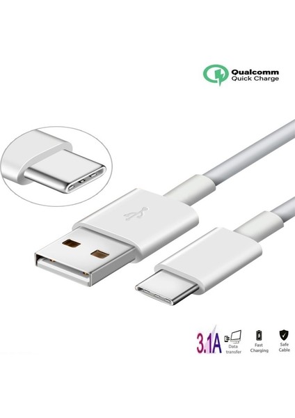 Oneplus 7t Uyumlu Hızlı Şarj ve Data Kablosu 3.1 Amper 1 Metre