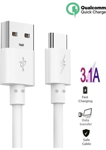 Oneplus 7t Uyumlu Hızlı Şarj ve Data Kablosu 3.1 Amper 1 Metre indirimleri