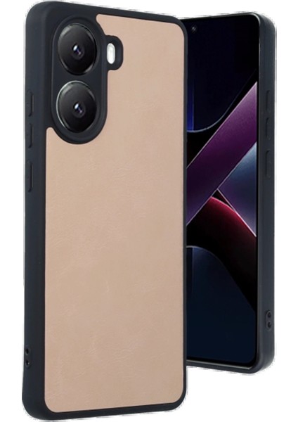 Xiaomi Poco X7 Pro Kılıf Aras Deri Kapak - Pudra - TKNAL4720-5615