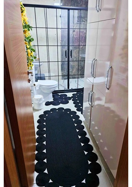 Jüt Oval Mutfak Banyo Salon Oturma Odası Balkon Paspas Yolluk Halı Kilim fırsatları