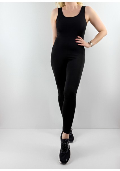 Siyah Kalın Askılı Tayt Tulum fiyatları