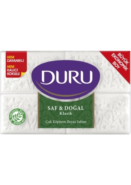4x250 1000 gr Saf ve Doğal Klasik Kalıp Sabun