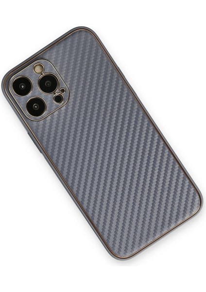iPhone 13 Pro Max Kılıf Coco Karbon Silikon - Gri - NFND6111-1005