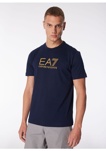 Bisiklet Yaka Lacivert Erkek T-Shirt 3DPT08PJM9Z modelleri