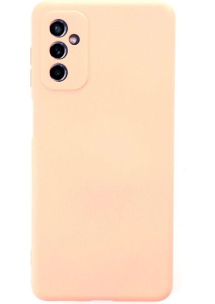 Samsung Galaxy M52 5g Kılıf Nano Içi Kadife Silikon - Pudra - NFND3555-4118