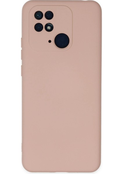 Xiaomi Redmi 10C Kılıf Nano Içi Kadife Silikon - Pudra - NFND2997-6643