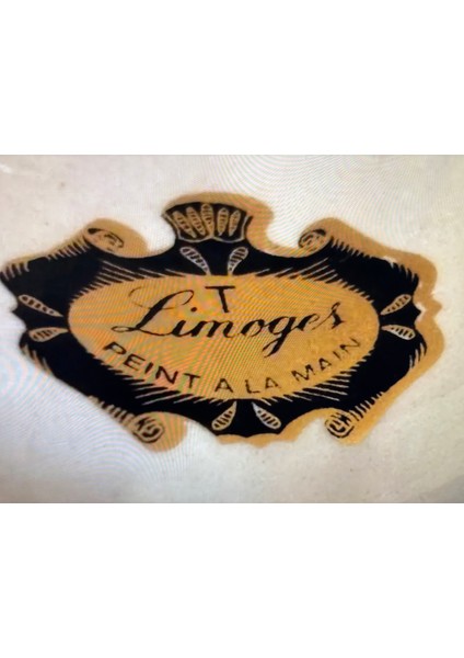 Limoges El Boyama 44 cm Boyunda Pirinç ve Porselen Vazo modelleri
