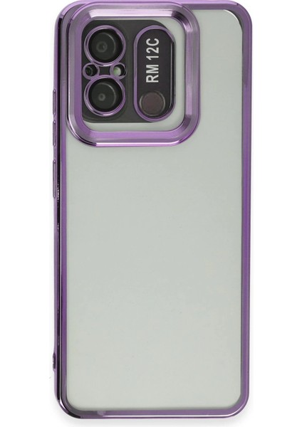 Xiaomi Redmi 12C Kılıf Slot Silikon - Mor - NFND2503-9751