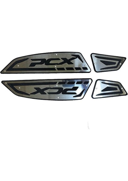 Honda Pcx 2025 Uyumlu Kauçuk + Krom Ayak Basamak
