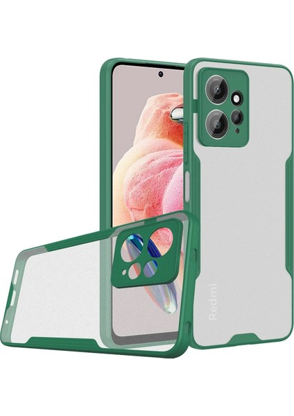Xiaomi Redmi Note 12 4g Kılıf Platin Silikon - Yeşil - NFND6425-7765
