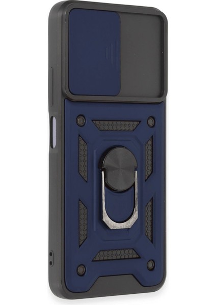 Xiaomi Redmi Note 12 5g Kılıf Pars Lens Yüzüklü Silikon - Lacivert - NFND1342-2653