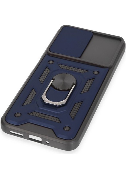 Xiaomi Redmi Note 12 5g Kılıf Pars Lens Yüzüklü Silikon - Lacivert - NFND1342-2653