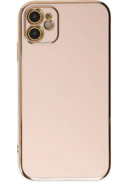 iPhone 12 Kılıf Volet Silikon - Pembe - NFND7477-6415