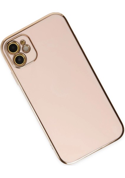 iPhone 12 Kılıf Volet Silikon - Pembe - NFND7477-6415