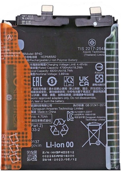 Xiaomi Mi 13 Pro BP4D Batarya Pil Tamir Seti ve Pil Bandı