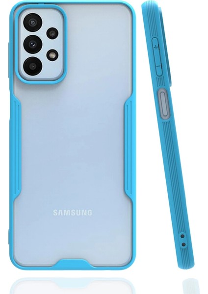 Samsung Galaxy A23 4g Kılıf Platin Silikon - Mavi - NFND8911-7269