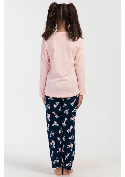 Pamuklu Kız Çocuk Uzun Kol Pijama Takım(3-4/7-8) , 405237 fırsatları