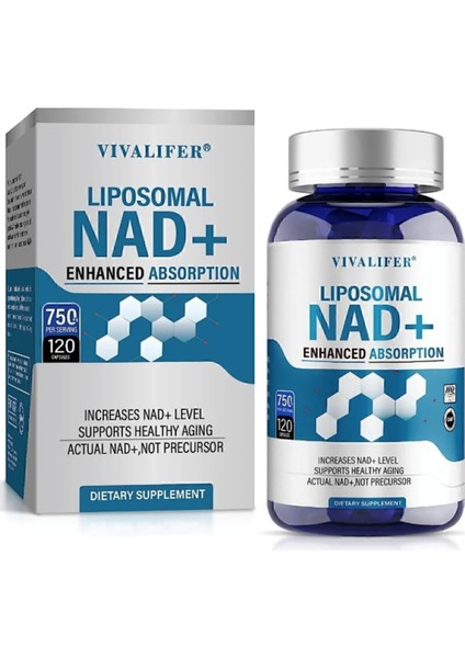 Liposomal Nad+ 750 mg With Tmg 375 Mg 120 Capsul.usa Menşei. 3950 modelleri