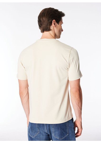 Bisiklet Yaka Düz Bej Erkek T-Shirt TE2654SS T-Shirtbej indirimleri