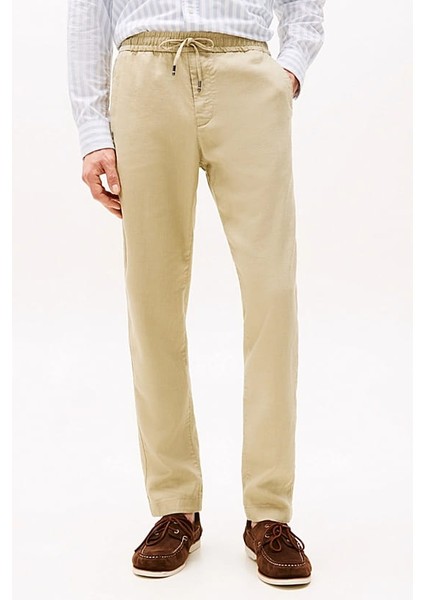 Erkek Th Harlem Sorona Linen Pantolon - Bej