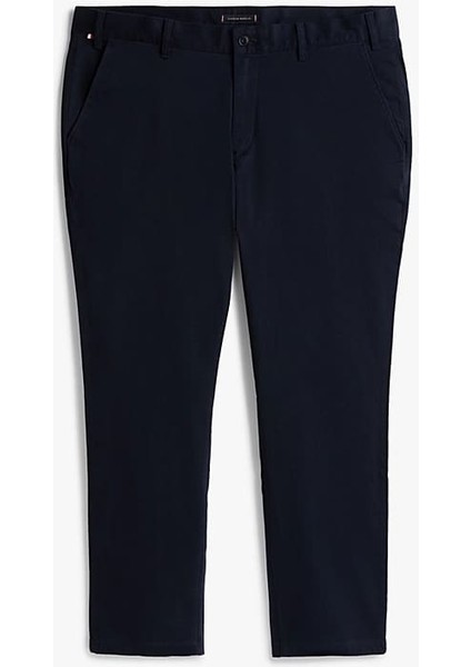 Erkek Th Denton Satin Straight Chino Pantolon - Lacivert indirimleri