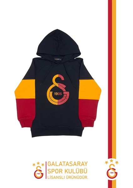 Orijinal Lisanslı Logo Siyah Kapüşonlu Çocuk Sweat Hediyelik Ahşap Kutulu