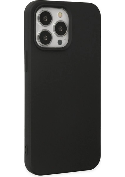 iPhone 15 Pro Kılıf Nano Içi Kadife Silikon - Siyah - NFND6531-1959