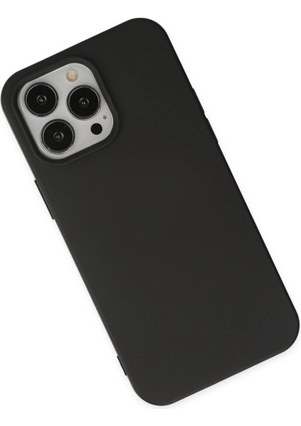 iPhone 15 Pro Kılıf Nano Içi Kadife Silikon - Siyah - NFND6531-1959