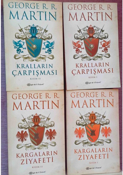 Oyunları - 7 Kitap. Kralların Carpısması 1-2. Kargaların Ziyafeti 1-2. Ejderhaların Dansı 2. Kılıçların Fırtınası. 2. Taht Oyunları Cıldı Olmak Uzere 7 Kıtap