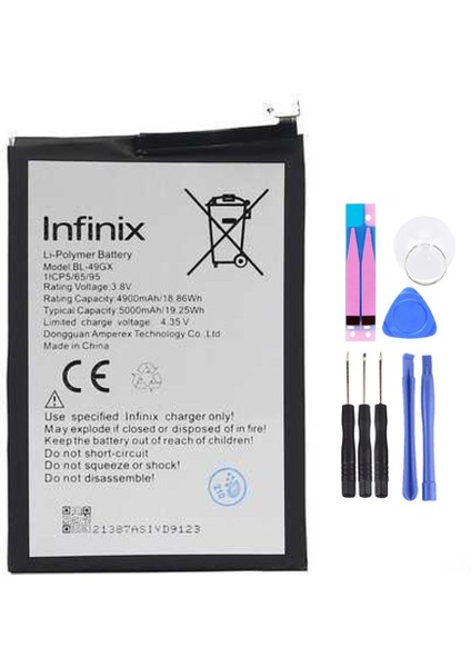 Infinix Note 11 BL-49GX Batarya Pil Tamir Seti ve Pil Bandı