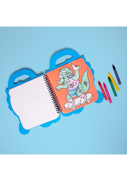 Super Coloring & Stickers Book - Dino modelleri