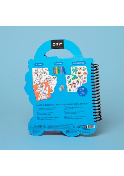 Super Coloring & Stickers Book - Dino indirimleri