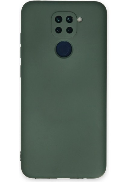Xiaomi Redmi Note 9 Kılıf Nano Içi Kadife Silikon - Koyu Yeşil - NFND8274-2656