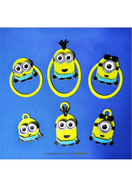 Minyonlar Anahtarlık / Kipi / Çanta Klibi / Para Klibi / Bookmark / Mıknatıslar (Sadece Plastik Aparattır) 3D fırsatları