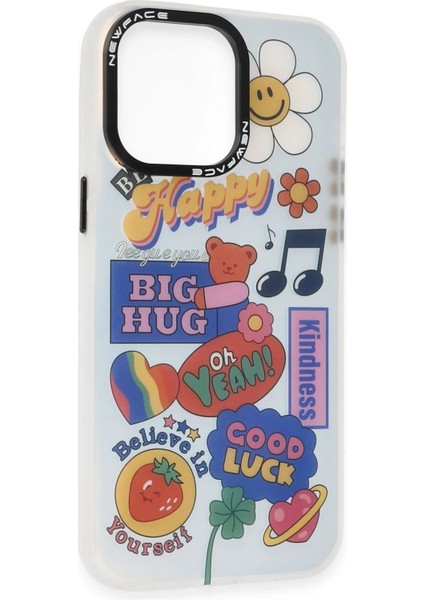 iPhone 14 Pro Max Kılıf Estoril Desenli Kapak - Estoril - 15 - NFND3444-9340