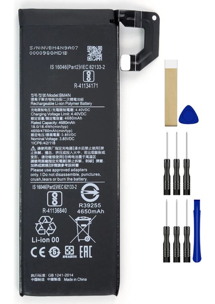 Xiaomi Mi 10 BM4N Batarya Pil Tamir Seti ve Pil Bandı