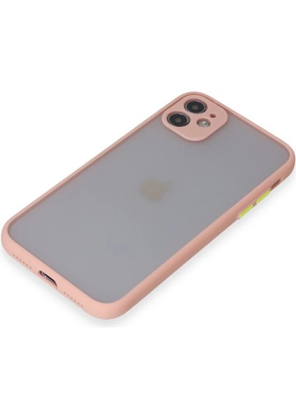 iPhone 11 Kılıf Montreal Silikon Kapak - Pembe - NFND1376-4592