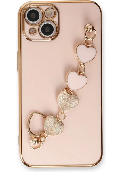 iPhone 14 Plus Kılıf Esila Silikon - Pudra - NFND4837-1714