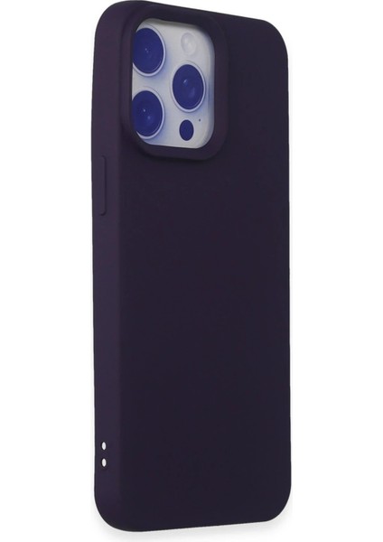 iPhone 15 Pro Max Kılıf Nano Içi Kadife Silikon - Mor - NFND2456-8124 fiyatları